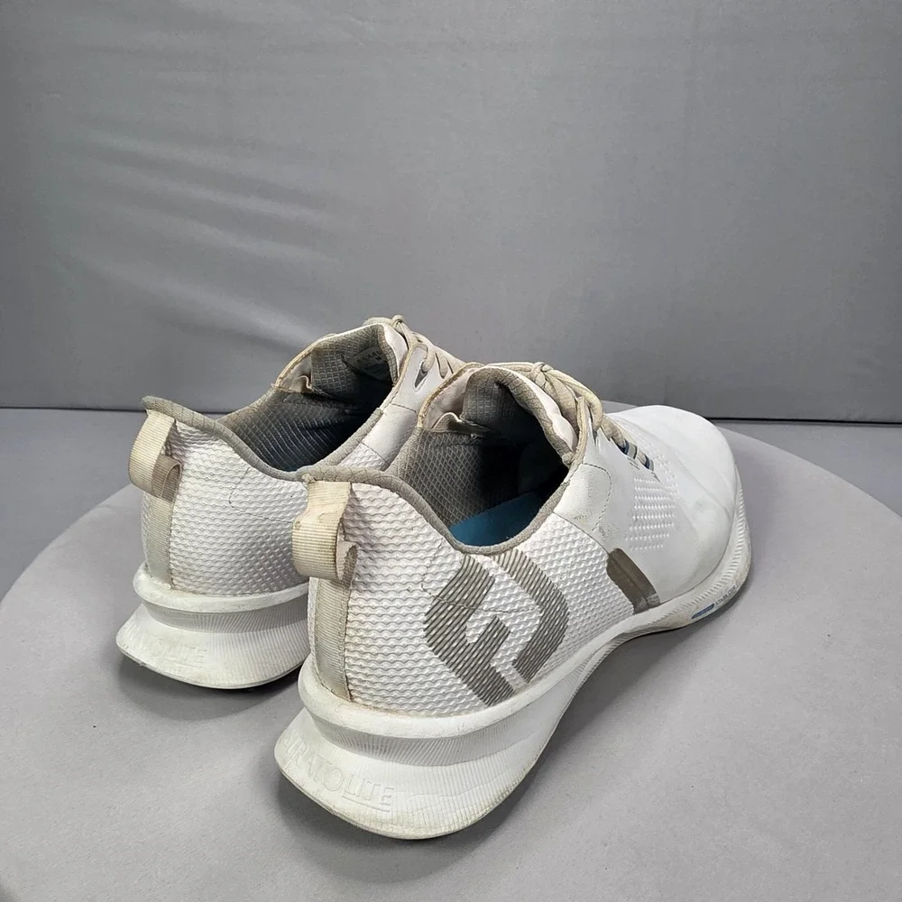 FootJoy FJ Mens Fuel Spikeless Golf Shoes White Sneakers Size 11.5